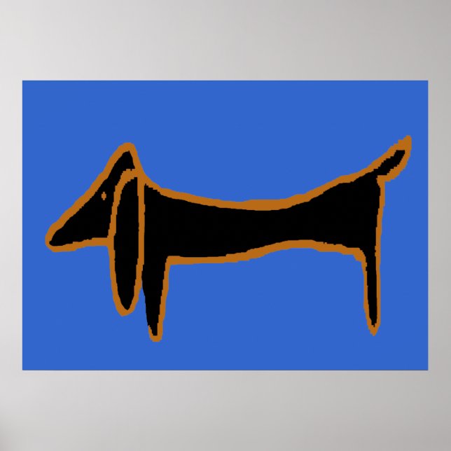 The Famous Black Dachshund Poster (Front)