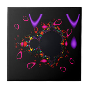 The Famous Full Mandelbrot Set Fractal Art  Tile