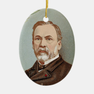The Famous Louis Pasteur Portrait Historical Ceramic Ornament