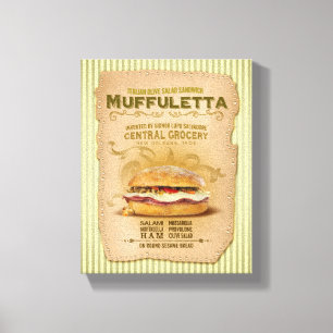 The Famous Muffuletta Sandwich Canvas Print