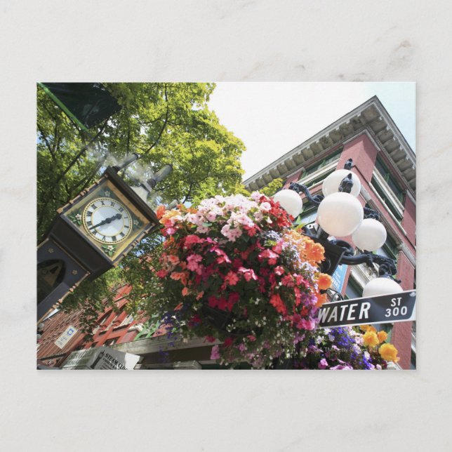 The famous Steam Clock in Gastown - Vancouver, Postcard (Front)