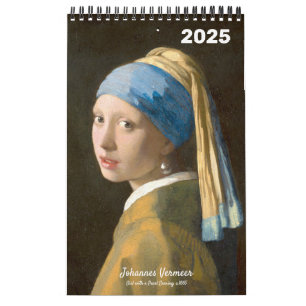 The famous Vermeer's Painting  Calendar