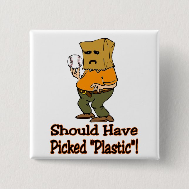 The Fan 2 Inch Square Button (Front)