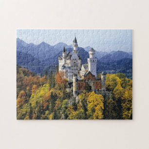 The fanciful Neuschwanstein is one of three Jigsaw Puzzle