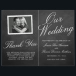The Fancy Chalkboard Wedding Collection Programs<br><div class="desc">The Fancy Chalkboard Wedding Collection Booklet Style Program Templates.

Please click the "Customize it" button to make any adjustments to the wording layout.</div>