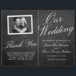 The Fancy Chalkboard Wedding Collection Programs<br><div class="desc">The Fancy Chalkboard Wedding Collection Booklet Style Program Templates.

Please click the "Customize it" button to make any adjustments to the wording layout.</div>