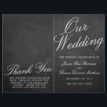 The Fancy Chalkboard Wedding Collection Programs<br><div class="desc">The Fancy Chalkboard Wedding Collection Booklet Style Program Templates.

Please click the "Customize it" button to make any adjustments to the wording layout.</div>