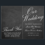 The Fancy Chalkboard Wedding Collection Programs<br><div class="desc">The Fancy Chalkboard Wedding Collection Booklet Style Program Templates.

Please click the "Customize it" button to make any adjustments to the wording layout.</div>
