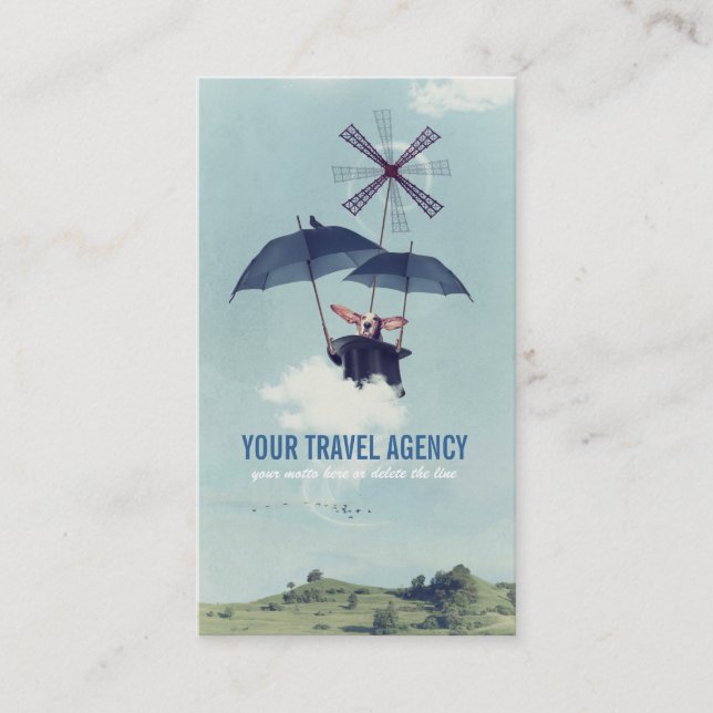 The Fancy Traveller Business Card (Front)