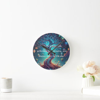 "The Fantastic Forest – Imaginary Journeys" Round Clock