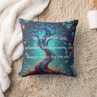 "The Fantastic Forest – Imaginary Journeys" Throw Pillow