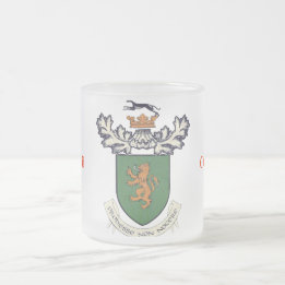 The Farrell Clan of Ireland coat of arms Frosted Glass Coffee Mug