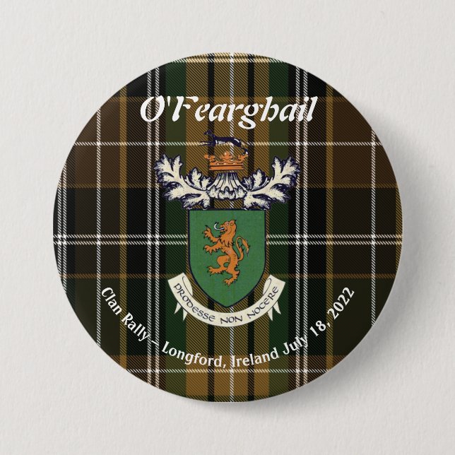 The Farrell Clan of Ireland Rally 2022 Button (Front)