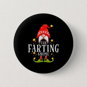 The Farting Gnome Christmas Matching 2 Inch Round Button