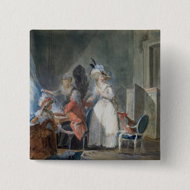 The Fashion Seller 2 Inch Square Button (Front)