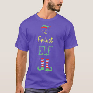 The Fastest Elf Christmas Elf Tee Matching Family 
