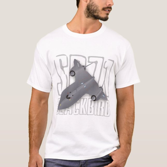 The fastest supersonic spy plane: SR-71 Blackbird T-Shirt (Front)