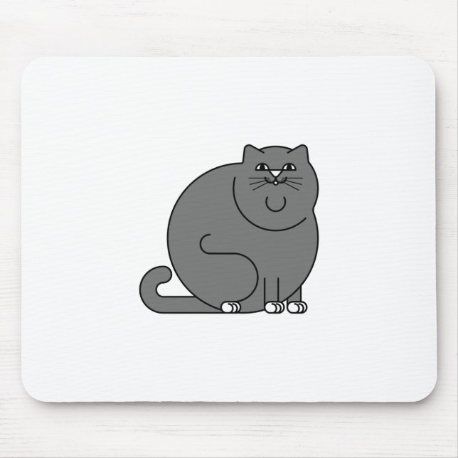 The Fat Cat Mouse Pad (Front)