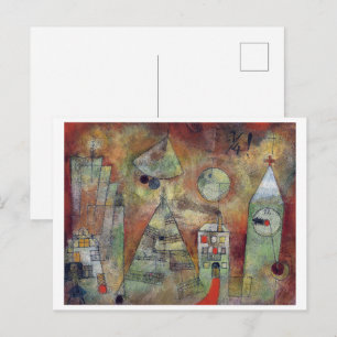 The Fateful Hour, 3 Quarters to 12   Paul Klee   Postcard