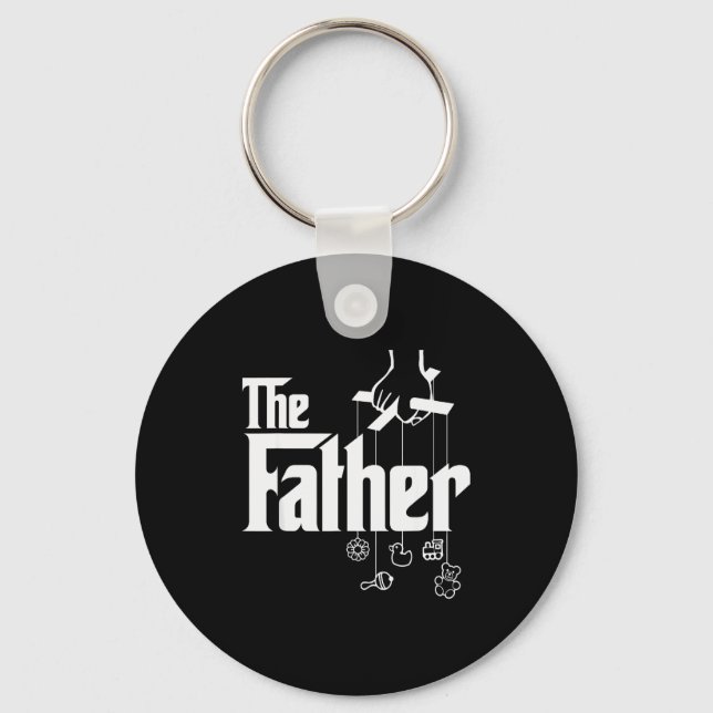 The Father! First Time Father's Day, New Dad Gift  Keychain (Front)
