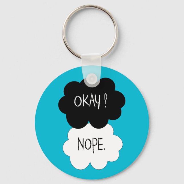 The Fault In Our Stars Okay Parody Keychain (Front)