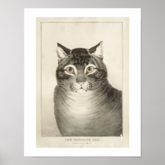 The Favorite Cat Vintage Print