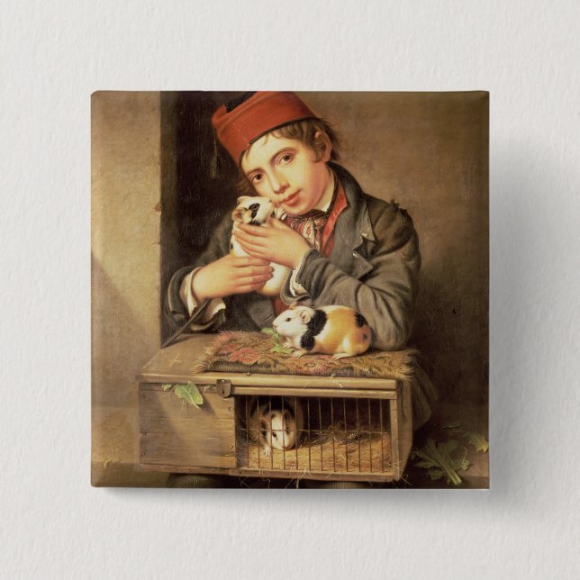 The Favourite 2 Inch Square Button (Front)