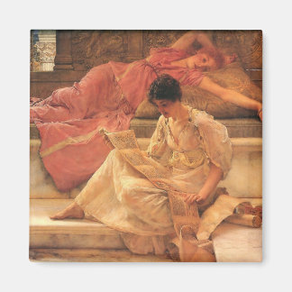 The Favourite Poet Lawrence Alma-Tadema 1888 Magnet