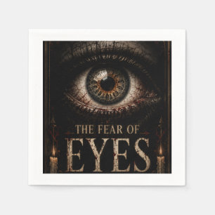 The Fear Of Eyes Gothic Halloween Napkin