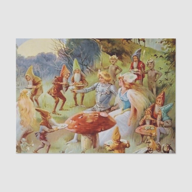 “The Feast” Fairy Art By E S Hardy Tissue Paper (Front)
