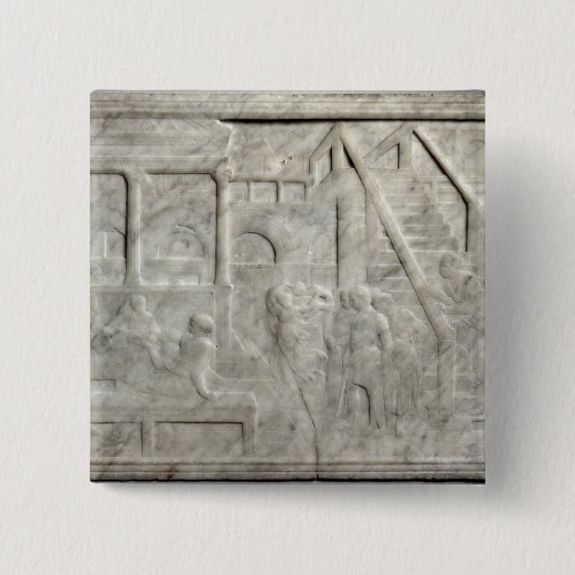 The Feast of Herod 2 Inch Square Button (Front)