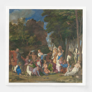 The Feast of the Gods (by Giovanni Bellini) Napkin
