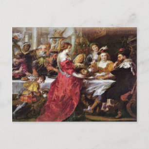 The Feast Of The Herododes By Rubens Peter Paul Postcard