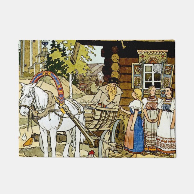 “The Feather of Finist” by Ivan Bilibin Doormat (Front)