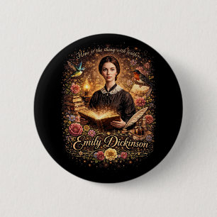 The Feathered Hope 2 Inch Round Button