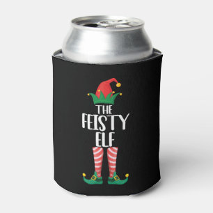 The Feisty Elf Family Matching Group Christmas Gif Can Cooler