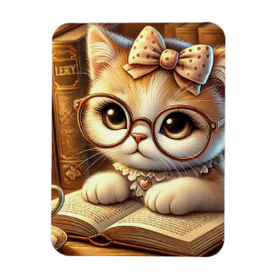 "The Feline Enchant: Guardians Flexible Magnet wit
