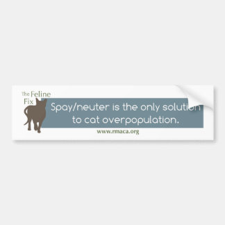 The Feline Fix Bumper Sticker w/ Tag line