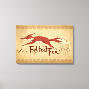 The Felted Fox Canvas Print