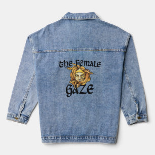 The Female Gaze Medusa Snakes Feminist Humour Denim Jacket