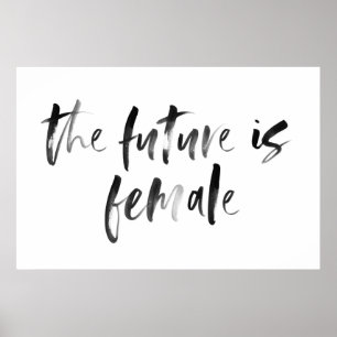 The Female is Female Nursery Watercolor Poster