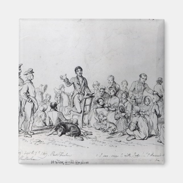 The Field Preacher, 1837 Magnet (Front)
