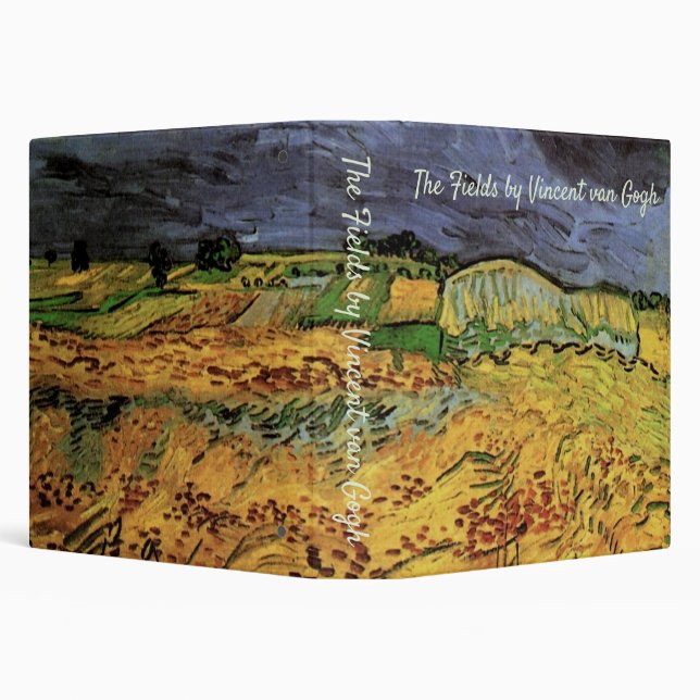 The Fields by Vincent van Gogh Binder (Background)