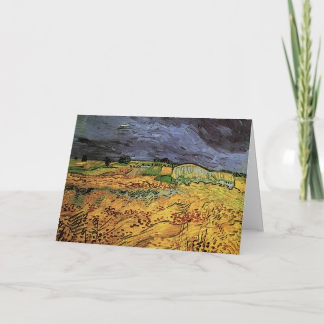 The Fields by Vincent van Gogh Card (Front)