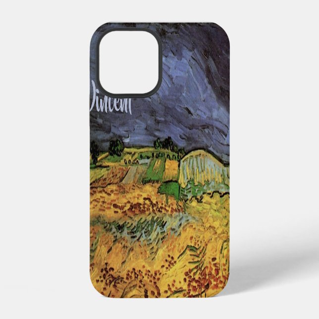 The Fields by Vincent van Gogh iPhone Case (Back)