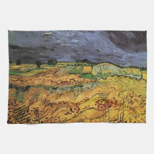 The Fields by Vincent van Gogh Kitchen Towel