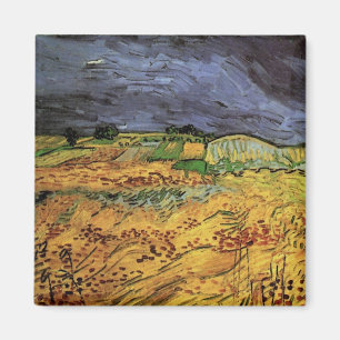 The Fields by Vincent van Gogh Magnet