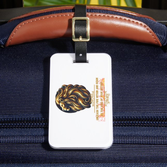 The Fiery Majesty Luggage Tag (Front Insitu 2)