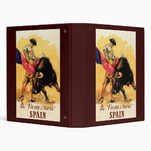 The Fiesta De Toros In Spain Binder