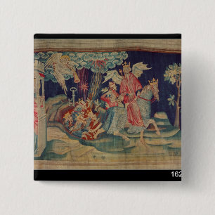 The Fifth Trumpet and the Locusts 2 Inch Square Button